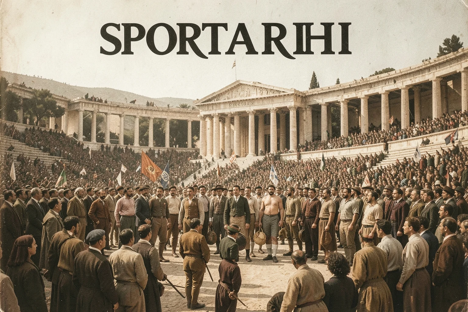 Atina Olimpiyatları açılış töreninde sporcular