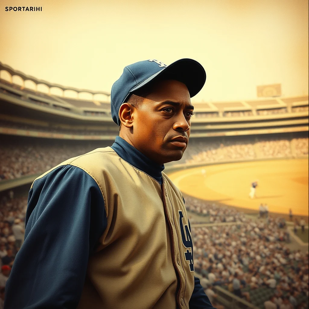 Jackie Robinson, Brooklyn Dodgers formasıyla sahalarda.