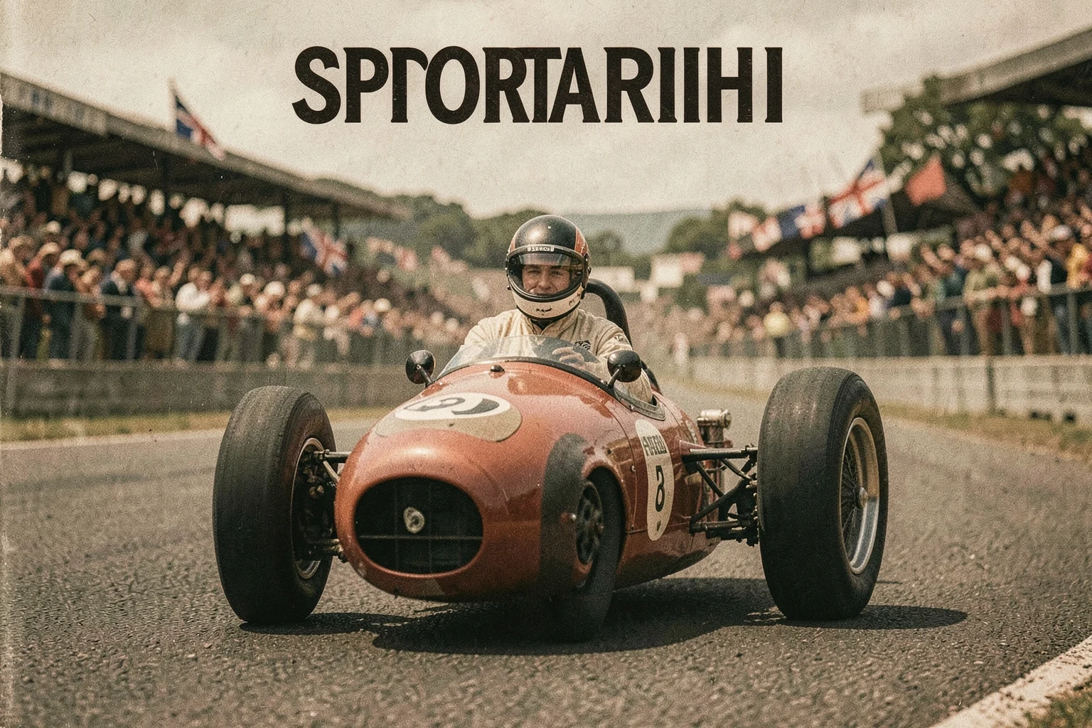 Nino Farina, Silverstone'da Alfa Romeo 158 ile yarışıyor.