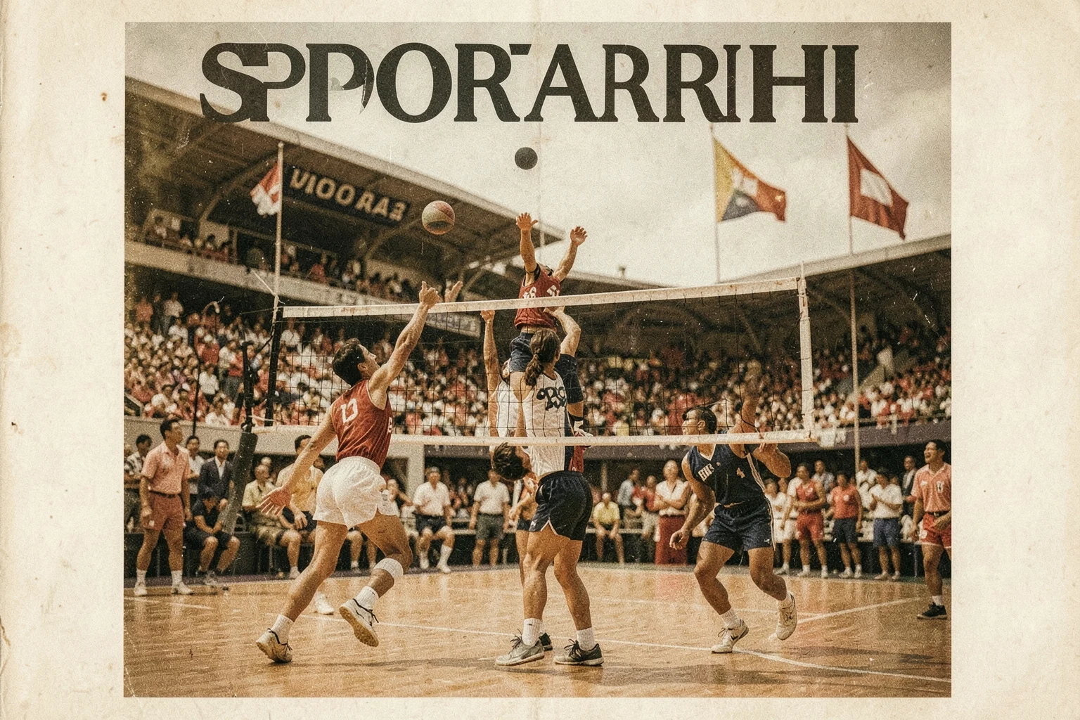 Tokyo 1964 Olimpiyatları'nda voleybol maçı