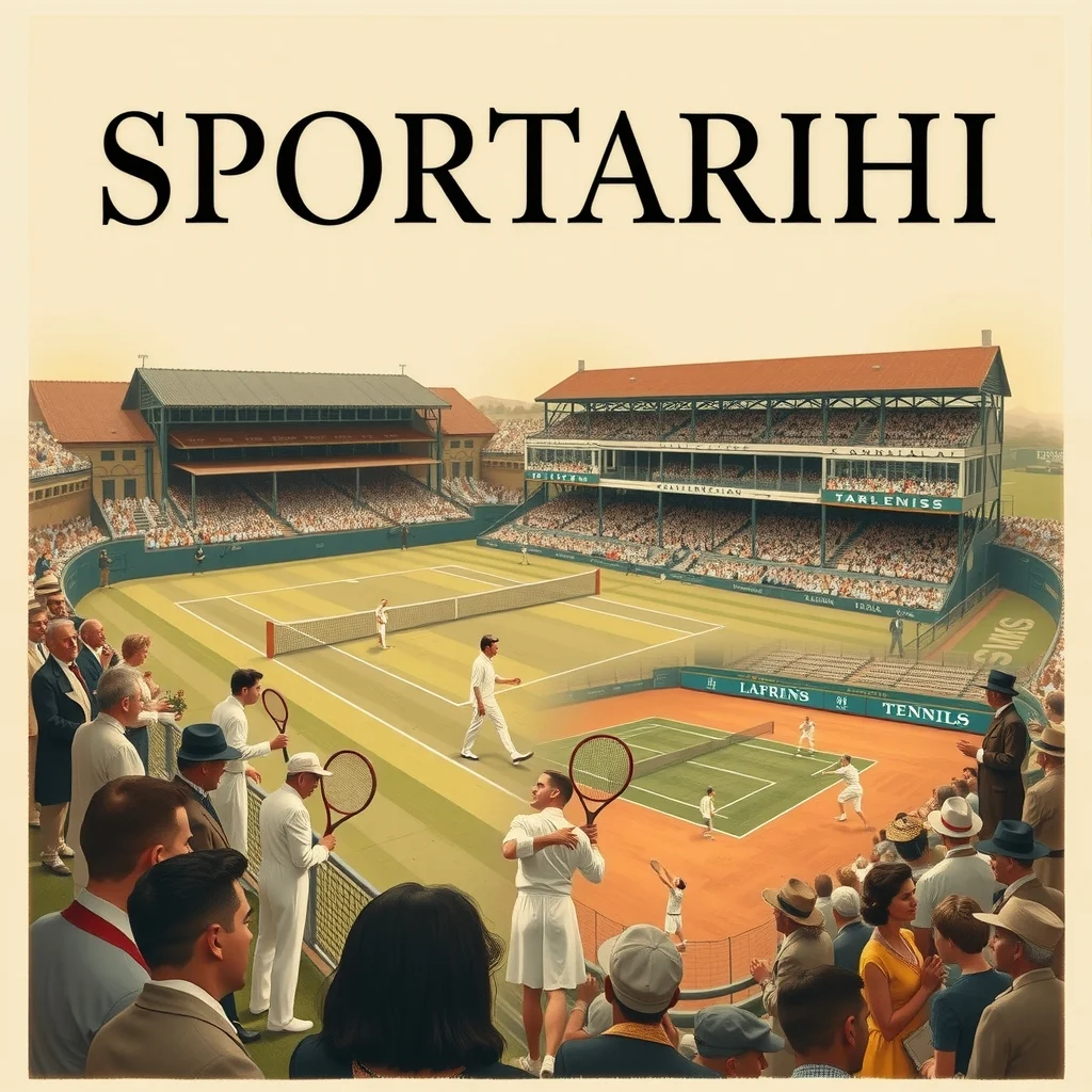 Wimbledon, US Open, French Open ve Australian Open’un kuruluş yıllarını yansıtan tarihi tenis kortları