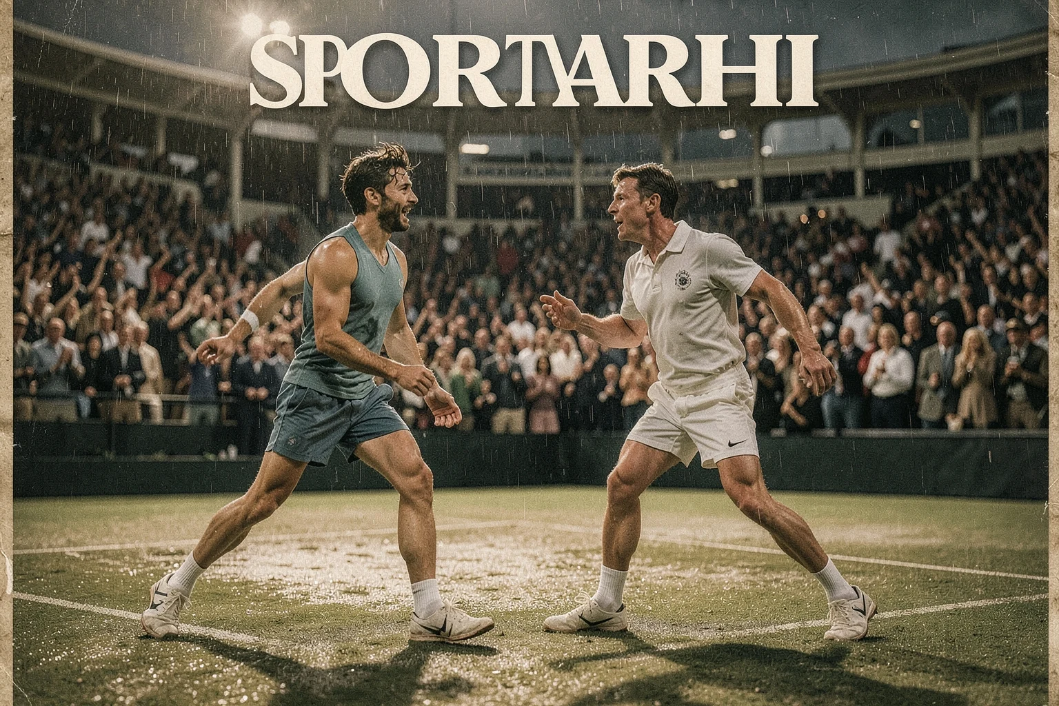 Rafael Nadal ve Roger Federer, 2008 Wimbledon finalinde karşı karşıya