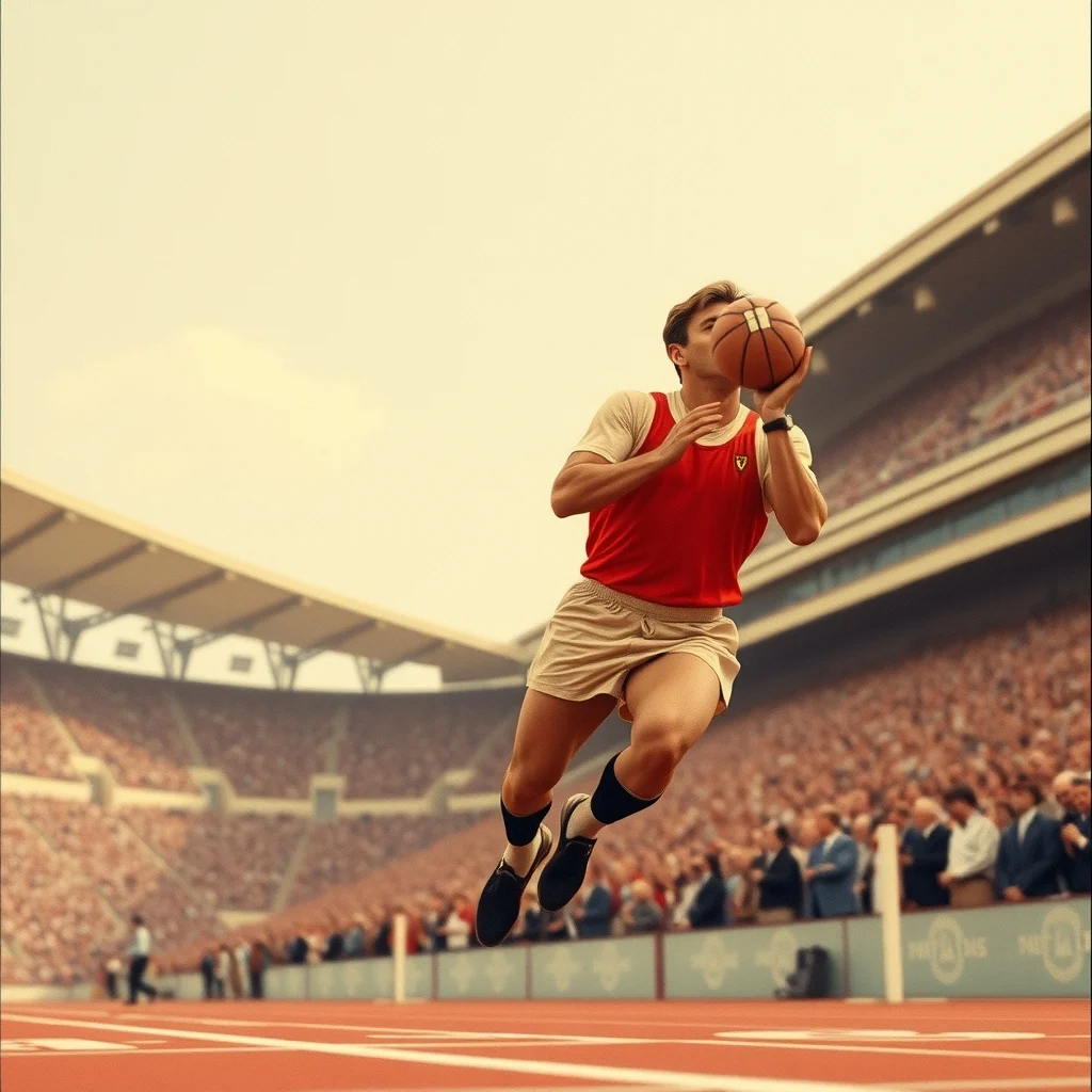 Bob Beamon'un 1968 Meksiko Olimpiyatları'ndaki rekor atlayışının bir görselleştirilmesi