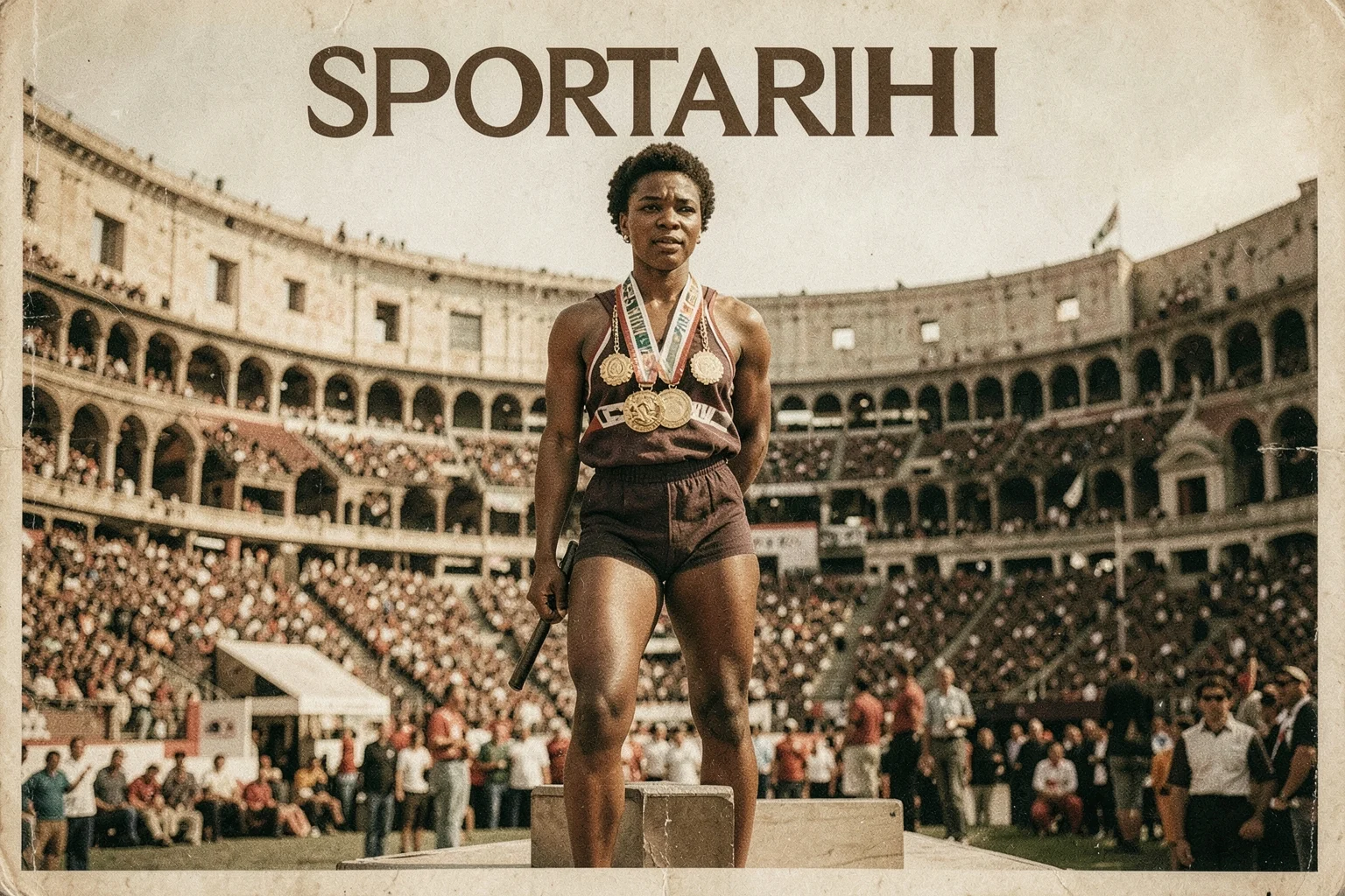 Wilma Rudolph, 1960 Roma Olimpiyatları'nda altın madalyasıyla