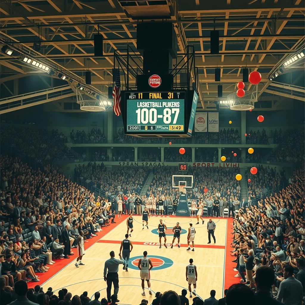 Detroit Pistons ve Los Angeles Lakers takımları arasındaki 2004 NBA Finalleri maçı