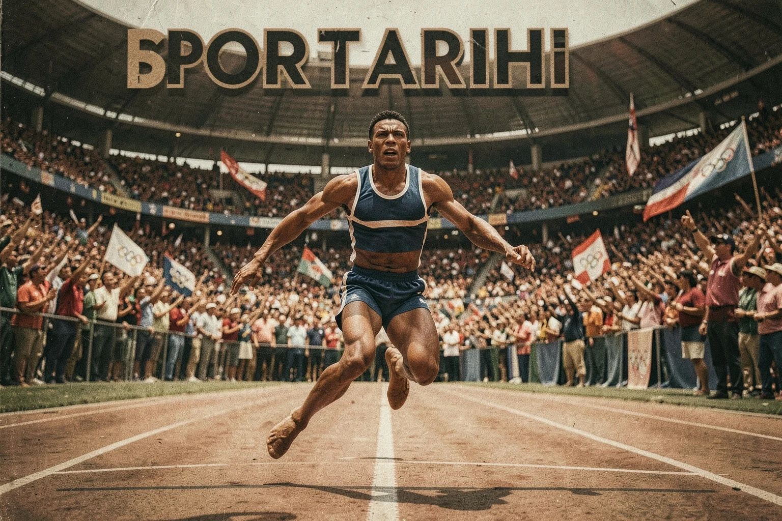 Sporcu finish çizgisini geçerken