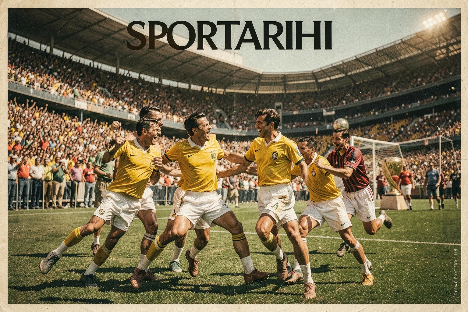 Estadio Azteca’da Brezilya’nın 1970 Dünya Kupası finalinde İtalya’yı 4-1 mağlup ettiği an