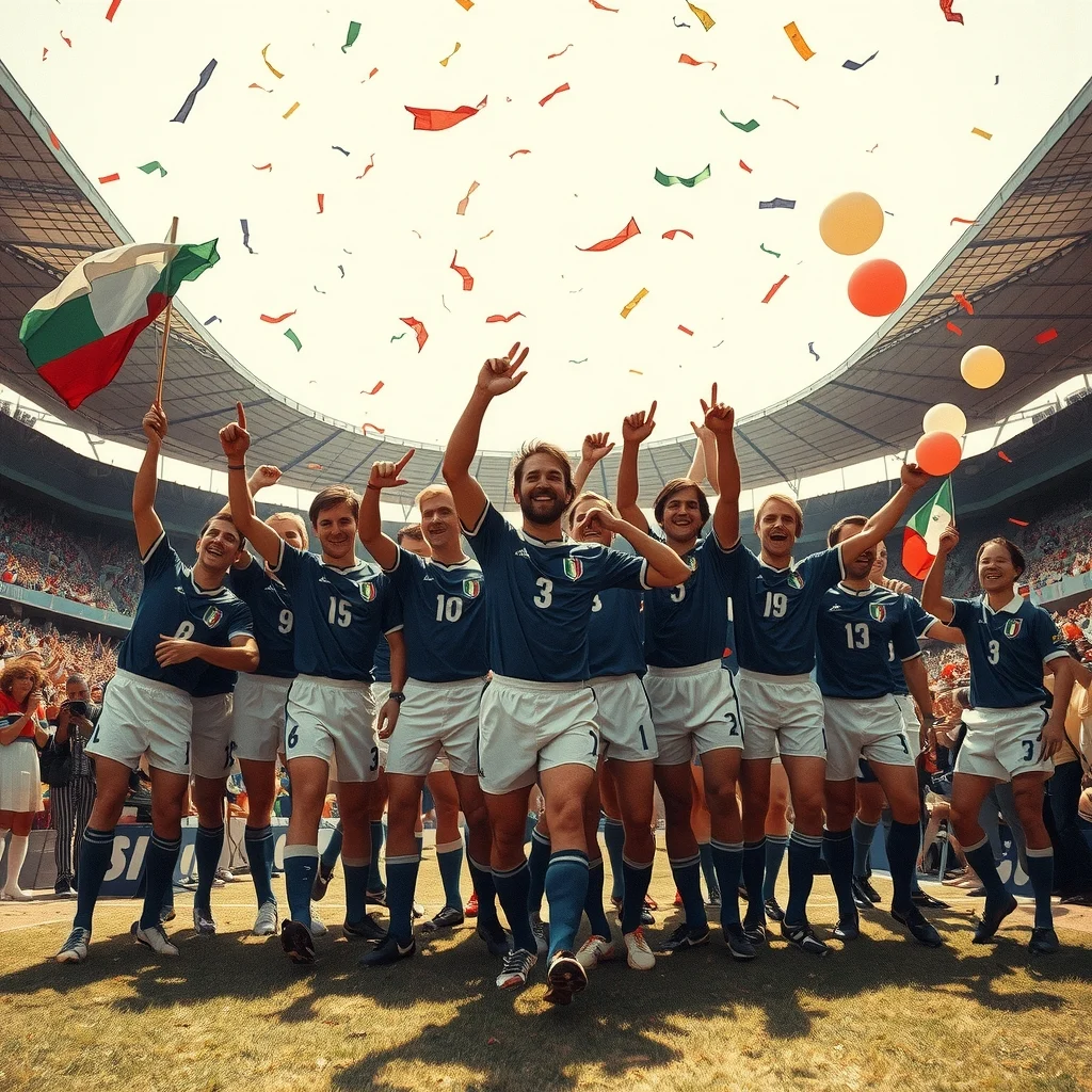 İtalya millî futbol takımının 1982 Dünya Kupası zaferini kutladığı an