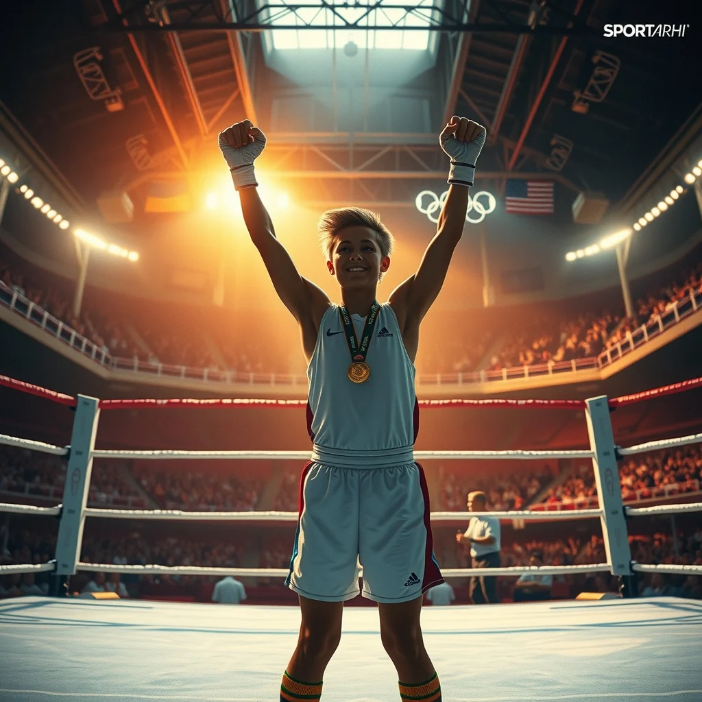 Nicola Adams, 9 Ağustos 2012'de Ren Cancan'ı 16-7 yenerek kadınlar boksunun ilk olimpiyat altın madalyasını kazandı.